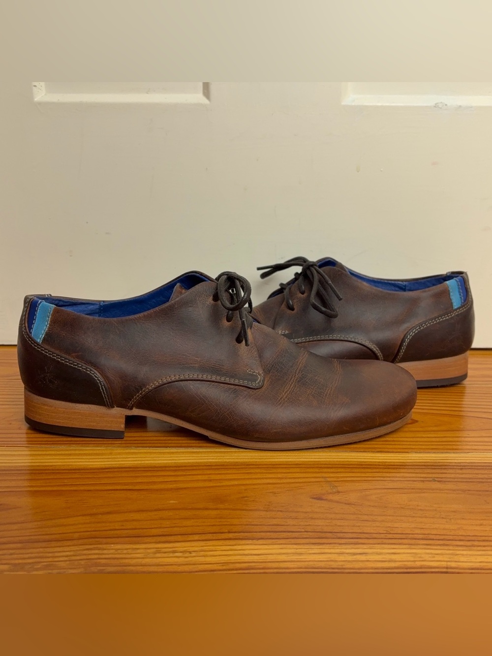 JOHN FLUEVOG CBC RADIO Derby Brown Leather Oxford Shoes Womens 11